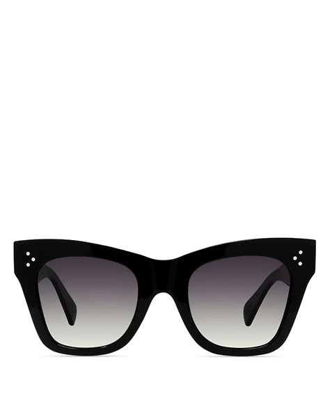 classic celine big sunglasses square|Celine 50mm polarized square sunglasses.